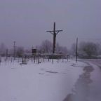 Una intensa nevada sorprende al Manzano